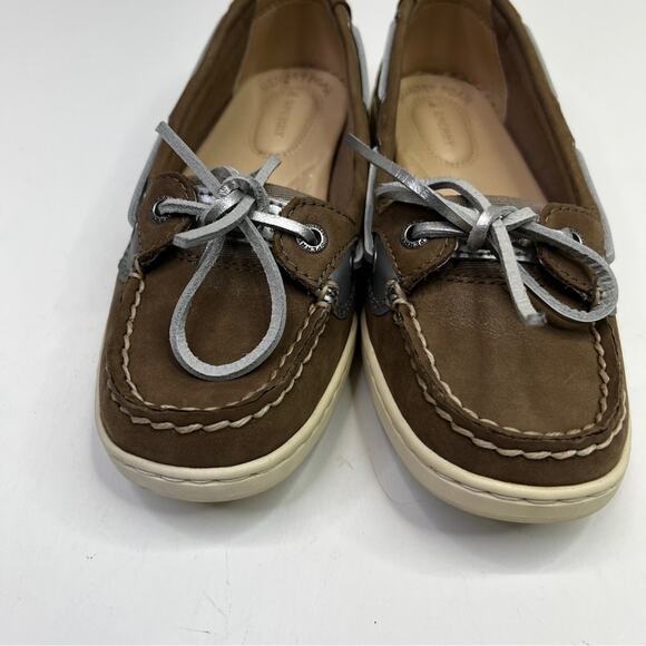 Sperry Angelfish leather Boat shoes light gray - 6 - Picture 5 of 12